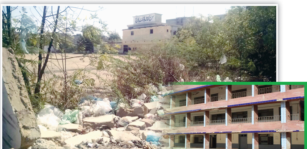 سراج الدولہ کالج کچرے کے ڈھیر میں تبدیل