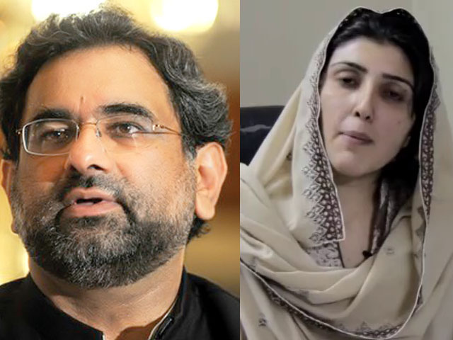 عائشہ گلالئی کے الزامات کی تحقیقات کیلئے ایوان کی خصوصی کمیٹی تشکیل دی جائے شاہد خاقان عباسی