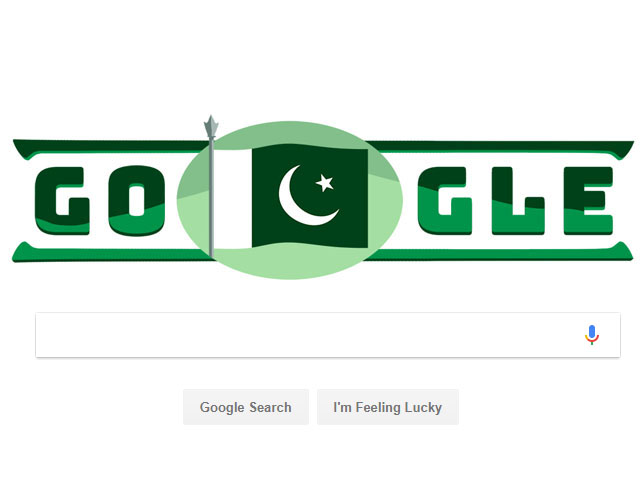 پاکستان کا یوم آزادی  گوگل ڈوڈل سبز ہوگیا