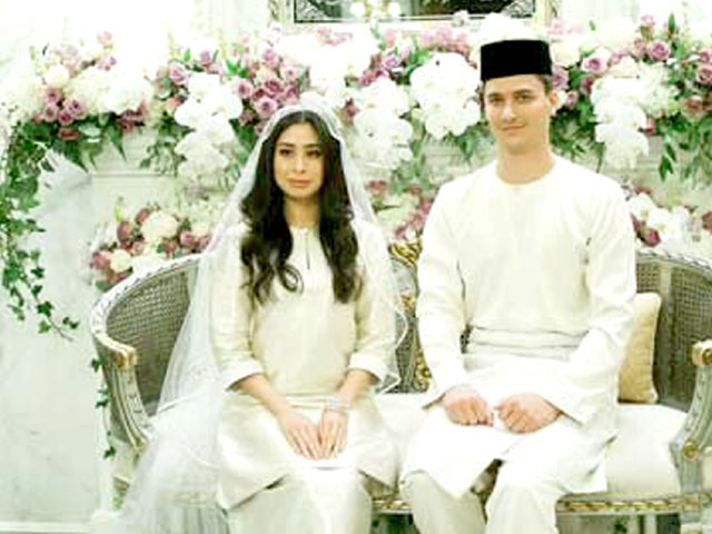 ملائیشیا کی شہزادی نے نو مسلم ڈچ ماڈل سے شادی کرلی