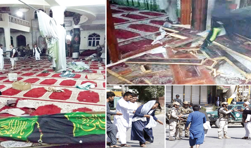 افغانستان میں 2مساجد پر خودکش حملے، 60افراد جاں بحق