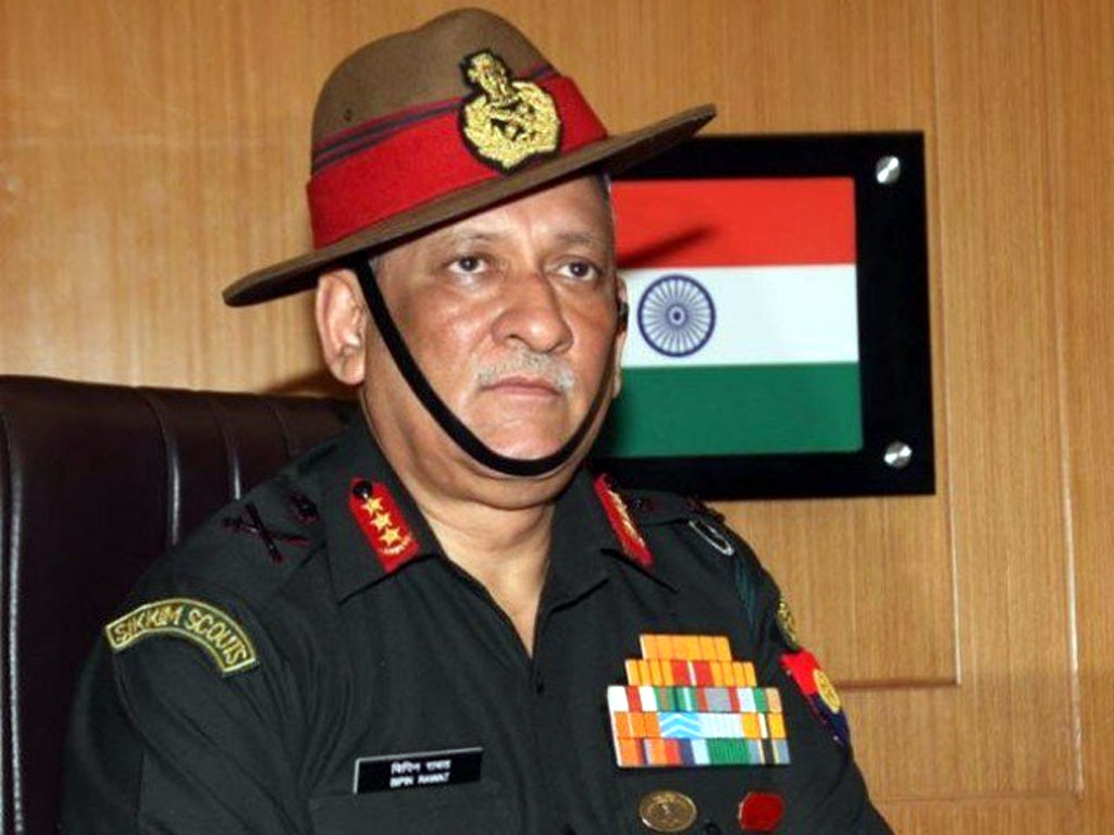 پاکستان سے مذاکرات نہ کرنے کا فیصلہ درست ہے ، بھارتی فوجی سربراہ کی ہرزہ سرائی جاری
