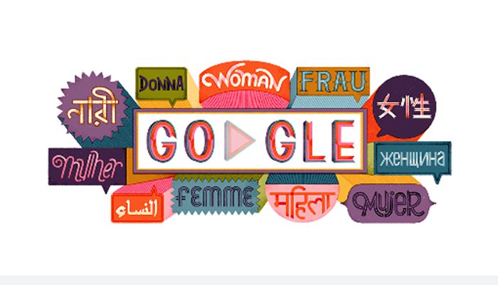 خواتین کے عالمی دن پر گوگل کا ''ڈوڈل'' تبدیل