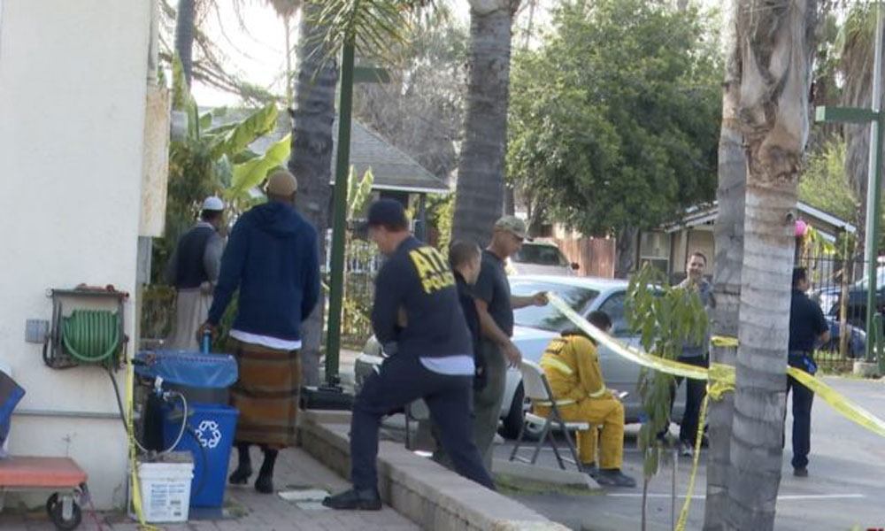 امریکا،کیلیفورنیا میں نامعلوم شخص نے مسجد کو آگ لگا دی