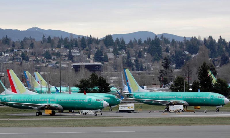امریکی طیارہ ساز کمپنی بوئنگ 737میکس طیارے کو اپ گریڈ کرنے میں مصروف