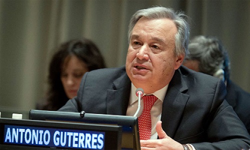 سیکرٹری جنرل اقوام متحدہ کا مقبوضہ کشمیر کی ابترصورتحال پرایک بارپھراظہار تشویش
