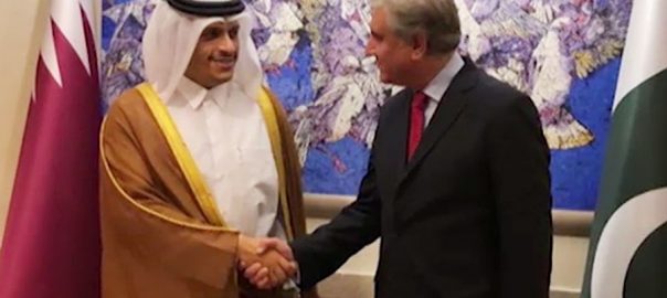 وزیر خارجہ شاہ محمود قریشی کی قطری ہم منصب سے ملاقات