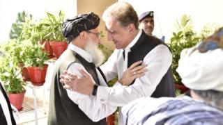 افغان امن عمل ، شاہ محمود قریشی سے طالبان کی ملاقات