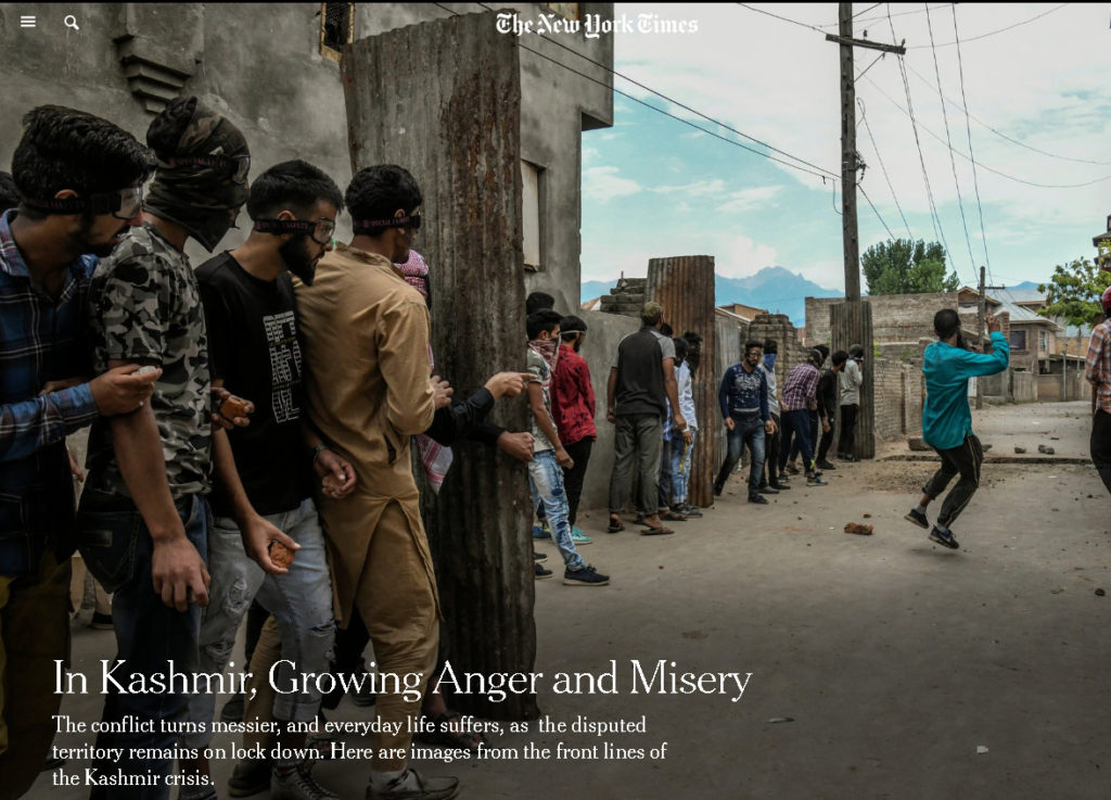 مقبوضہ کشمیر میں بھارتی پابندیاں،شہریوں کے غم و غصہ میں اضافہ ہونے لگا ،امریکی اخبار