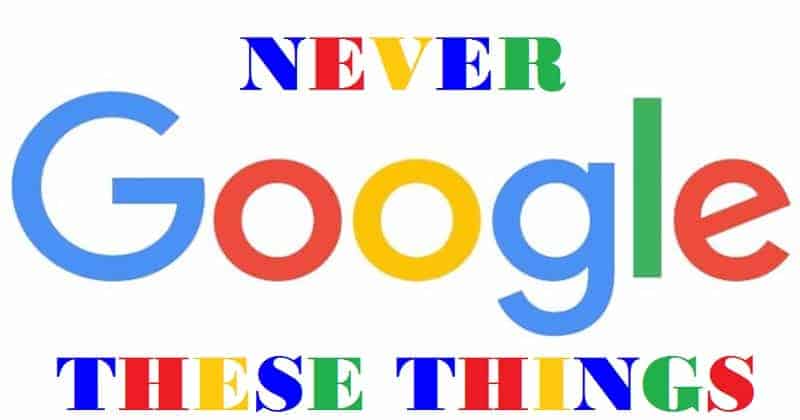 وہ پانچ چیزیں جنہیں گوگل پر سرچ کرنے سے گریز کرنا چاہیے