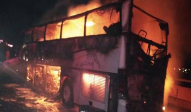 سعودی عرب ،بس اور ٹرک کے درمیان تصادم ،35عمرہ زائرین جاں بحق