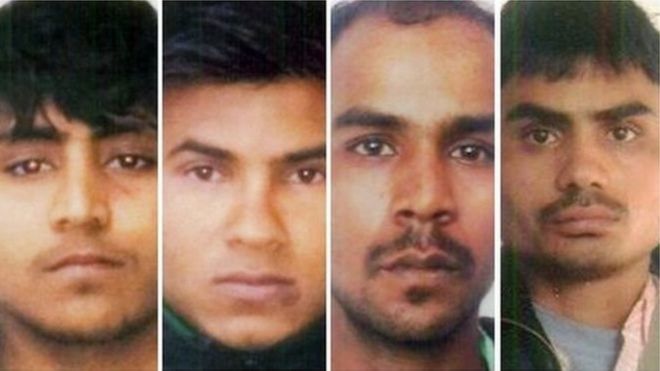 دہلی بس گینگ ریپ واقعہ، 4 ملزمان کو7سال   بعدپھانسی دے دی گئی