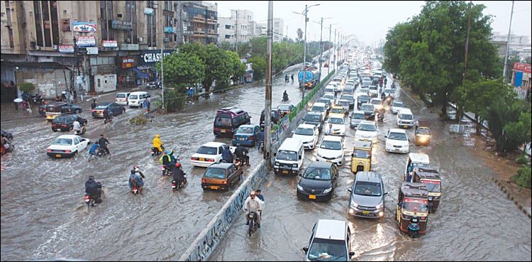 کراچی میں بارش‘کرنٹ لگنے سے 6 افرادجاں بحق
