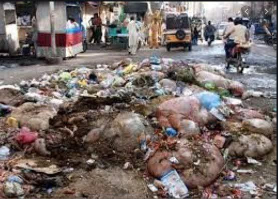 کراچی میں آلائشوں کے ڈھیر لگ گئے، شہریوں کا جینا محال