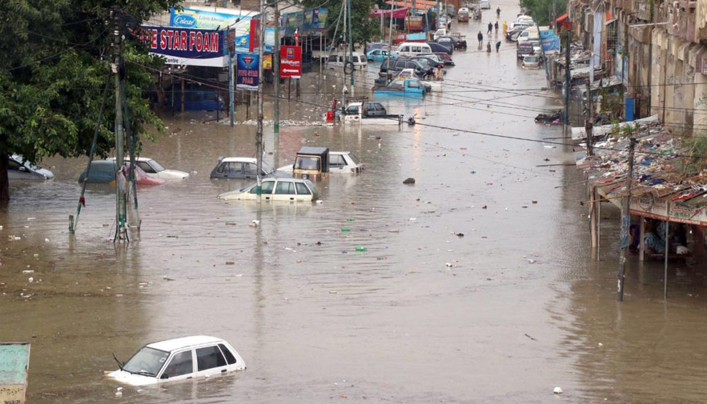 کراچی کے مختلف علاقوں میں بارشوں کا ریکارڈ