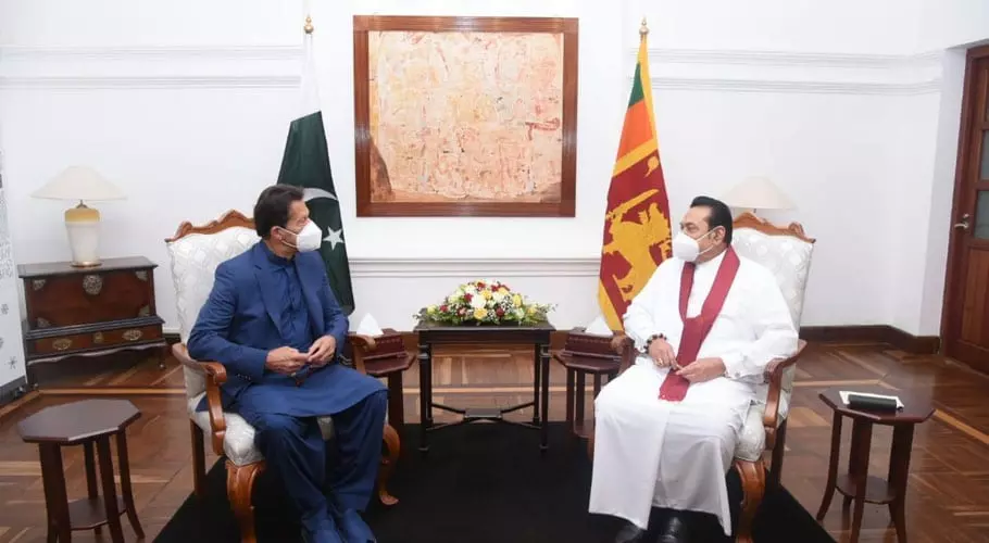 وزیر اعظم عمران خان کی سری لکن ہم منصب سے ملاقات