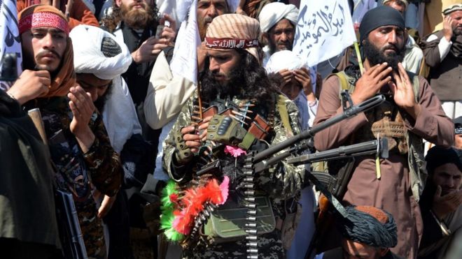 طالبان نے امریکااوراتحادیوں کے فرضی جنازے پڑھادیے