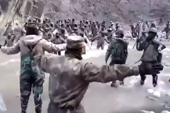 وادی گلوان میں چینی فوج نے بھارتی سورمائوں کی درگت بنادی