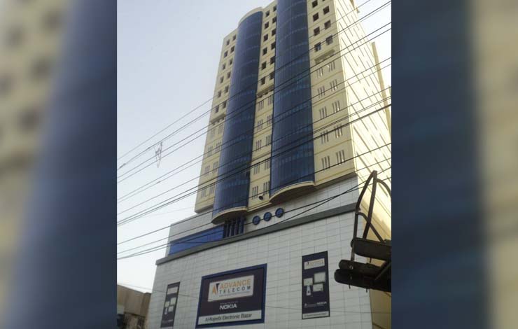الیکٹرانکس مارکیٹ کی سب سے بڑی عمارت ال نجیبی ٹاور غیرقانونی نکلی