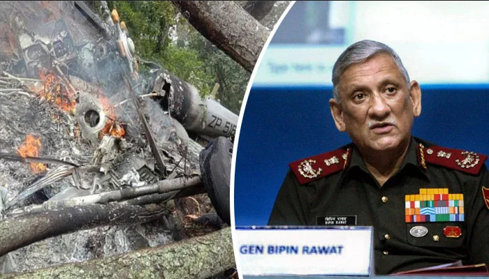 ہیلی کاپٹرحادثہ سازش قرار،بھارتی فوج جنرل بپن راور کے قتل میں ملوث