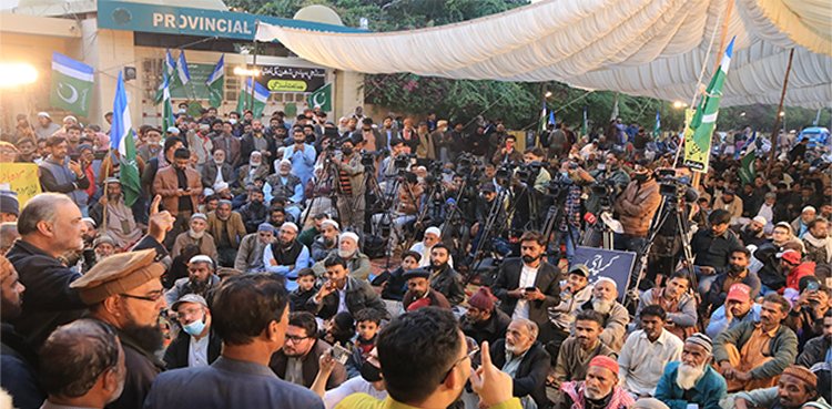 جماعت اسلامی کادھرناپانچویں روزمیں داخل، حافظ نعیم نے بلدیاتی ایکٹ سندھ ہائیکورٹ میں چیلنج کردیا
