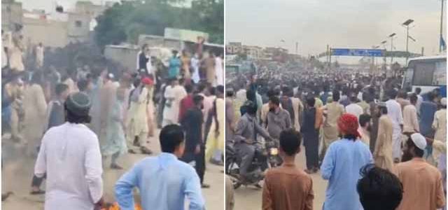 سندھ میں قوم پرست جماعتوں کے دھرنے ،سہراب گوٹھ پرمشتعل افرادکاہنگامہ