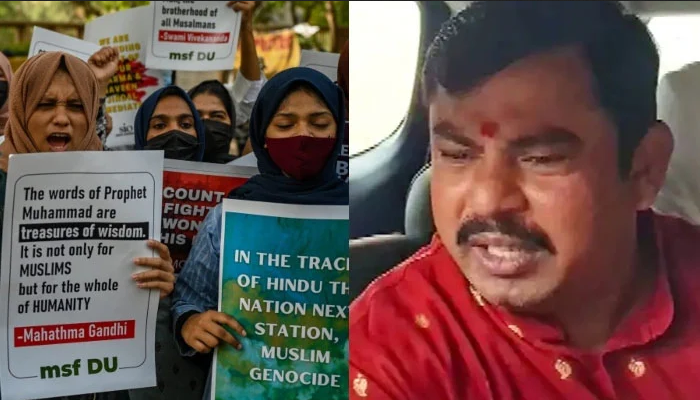 بی جے پی رہنماکاگستاخانہ بیان،مسلمانوں کااحتجاج جاری بھارتی حیدرآباد میں کشیدگی برقرار