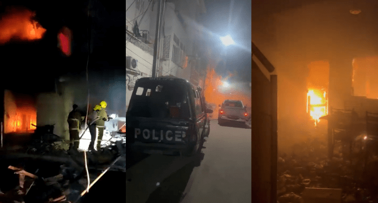 بانی متحدہ کاگھرجل گیا نائن زیرو پر آتشزدگی کے دوران دھماکے،رینجرزاہلکارجھلس کرزخمی