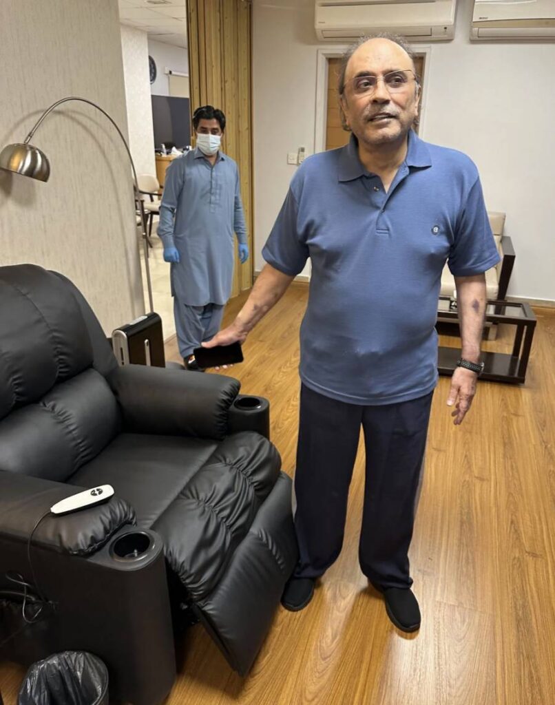 سابق صدر آصف علی زرداری اسپتال سے بلاول ہاؤس منتقل