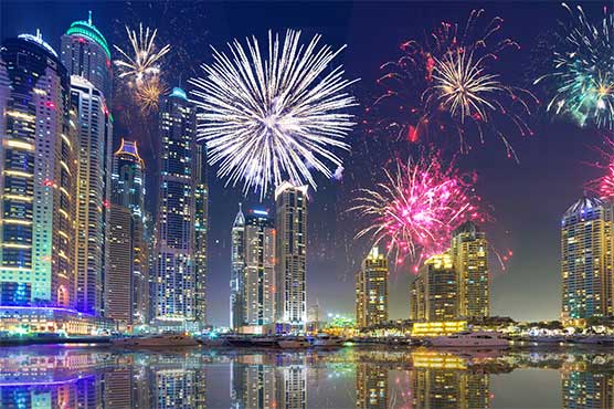 2022الوداع ، دنیا بھر میں نئے سال  کا آتش بازی اور جشن کے ساتھ استقبال