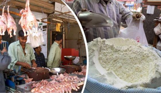 کراچی میں آٹے اورمرغی کے گوشت کی قیمت تاریخ کی بلندترین سطح پر