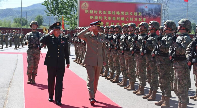 آرمی چیف کا دورہ چین، باہمی سلامتی،فوجی تعاون پر تبادلہ خیال