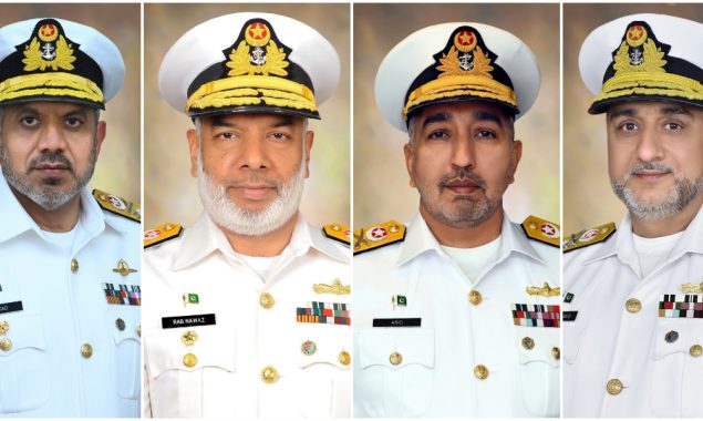 پاک بحریہ کے 4 افسران کی وائس ایڈمرل کے عہدے پر ترقی