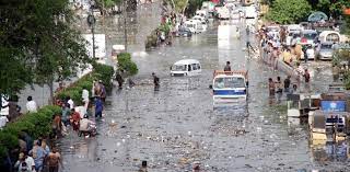 چند منٹ کی بارش ، ناگن چورنگی، پاور ہائوس کی سڑکیں تالاب بن گئیں