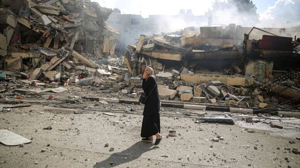 غزہ کے شمال سے جنوب تک تباہی کے مناظر، ایک گھر بھی رہنے کے قابل نہیں
