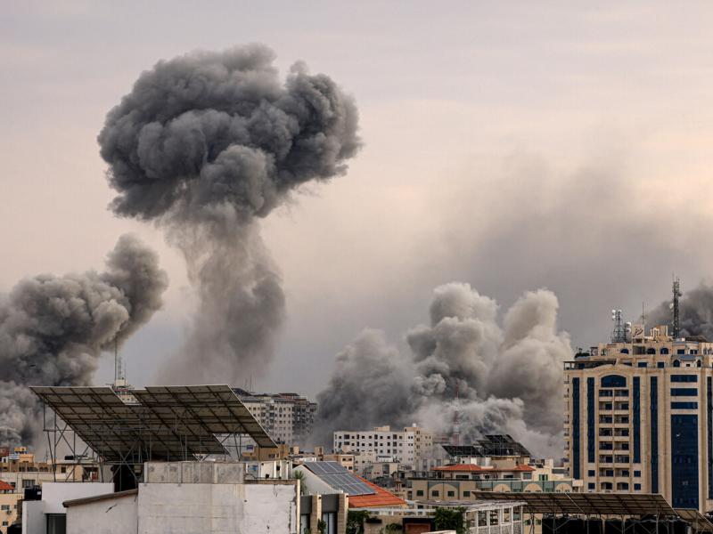 غزہ میں 12 گھنٹے میں 400 مقامات پر بمباری