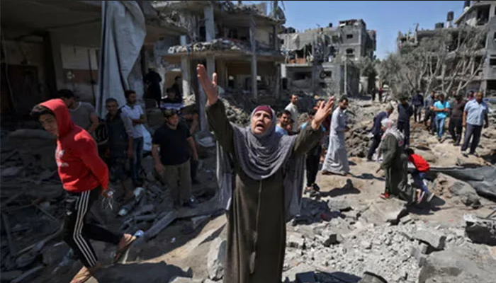غزہ، رہائشی علاقوں پر اسرائیلی بمباری، مزید 120 فلسطینی شہید