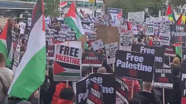 دنیا کے مختلف شہروں میں اسرائیل مخالف مظاہرے