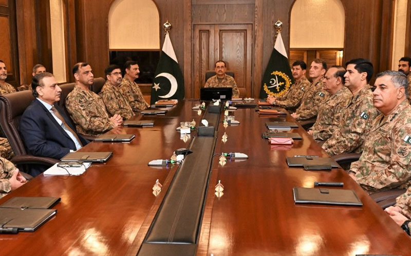 جنگ مسلط کرنے کی کوشش کا فیصلہ کن جواب دیں گے، کور کمانڈرز کانفرنس