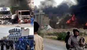 مورو میں قوم پرست جماعتوں کا احتجاج(2 افراد جاں بحق،وزیر داخلہ ضیاء لنجار کا گھر نذر آتش)
