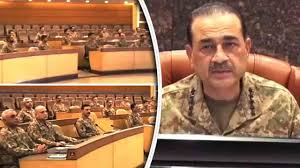 بھارتی حمایت یافتہ دہشتگرد و ں کی سرکوبی کریں گے( کور کمانڈرز کانفرنس)