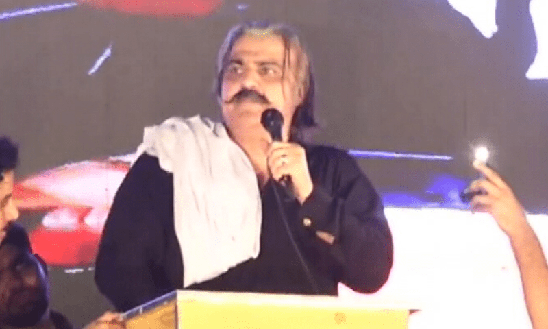 پی ٹی آئی جلسے میں ہلڑبازی، گنڈاپور کا خطاب سننے سے انکار