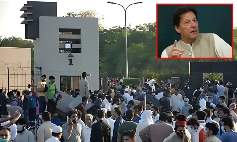 جی ایچ کیو حملہ کیس ،عمران خان کے وکلا اور پراسیکیوٹر کے مابین تلخ کلامی