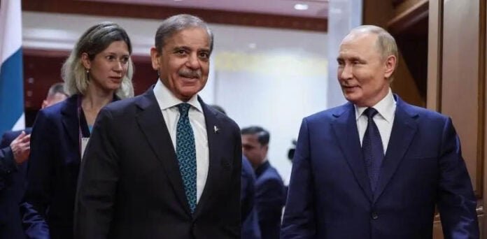 وزیراعظم، روسی صدر کی ملاقات،ایس سی او سمٹ میں شرکت کی دعوت