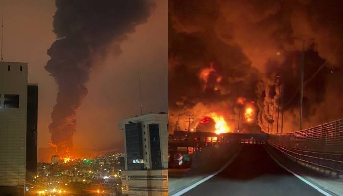 امریکا و اسرائیل کی تہران پر بمباری