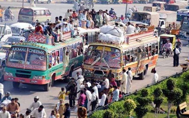 پبلک اور گڈز ٹرانسپورٹ کرائے 40 فیصد کم کرنے کا اعلان