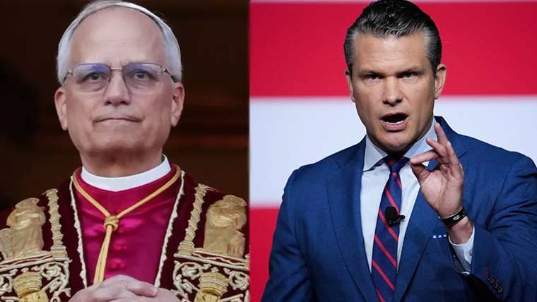 امریکی فوجی حضرت عیسیٰ کے لیے لڑ رہے ہیں، امریکی وزیر جنگ، پوپ لیو کا اختلاف