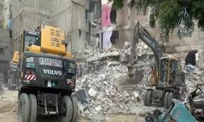 منہدم عمارت کی دوبارہ تعمیر، اتھارٹی کی نگرانی پر سوالات