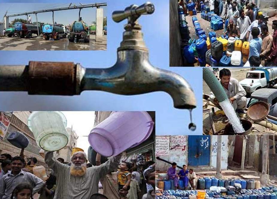 کراچی میں پانی کا بحران، شدید گرمی میں شہری مہنگے ٹینکرز خریدنے پر مجبور