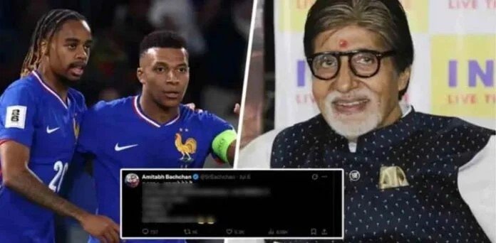 فرانس کے کھلاڑیوں پر نامناسب تبصرہ امیتابھ بچن کے گلے پڑ گیا